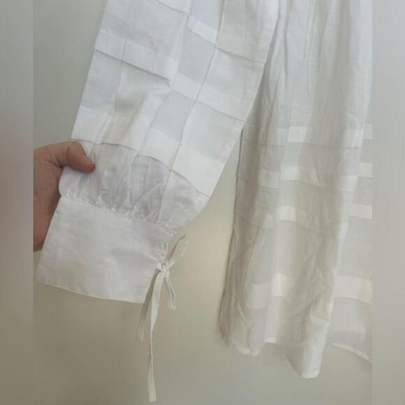 hilary macmillan LAYERED TURTLENECK TUNIC top size medium cotton poplin - Picture 6 of 11